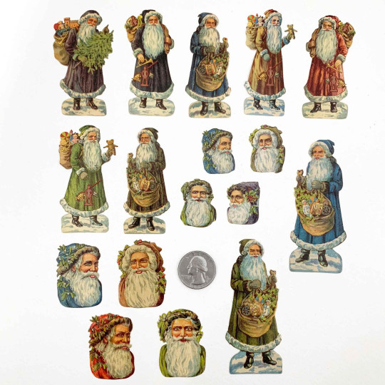 Classic Santa Loose Christmas Paper Scrap Pack